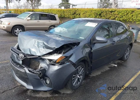 2016 Toyota Corolla Le Plus from USA, damaged, VIN 2T1BURHE4GC582783